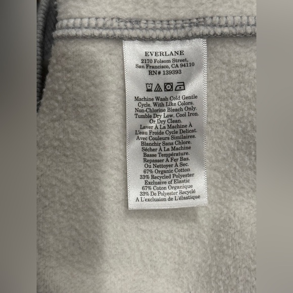 Everlane Luxe Half Zip Sweatshirt Sz. Large - Picture 7 of 8